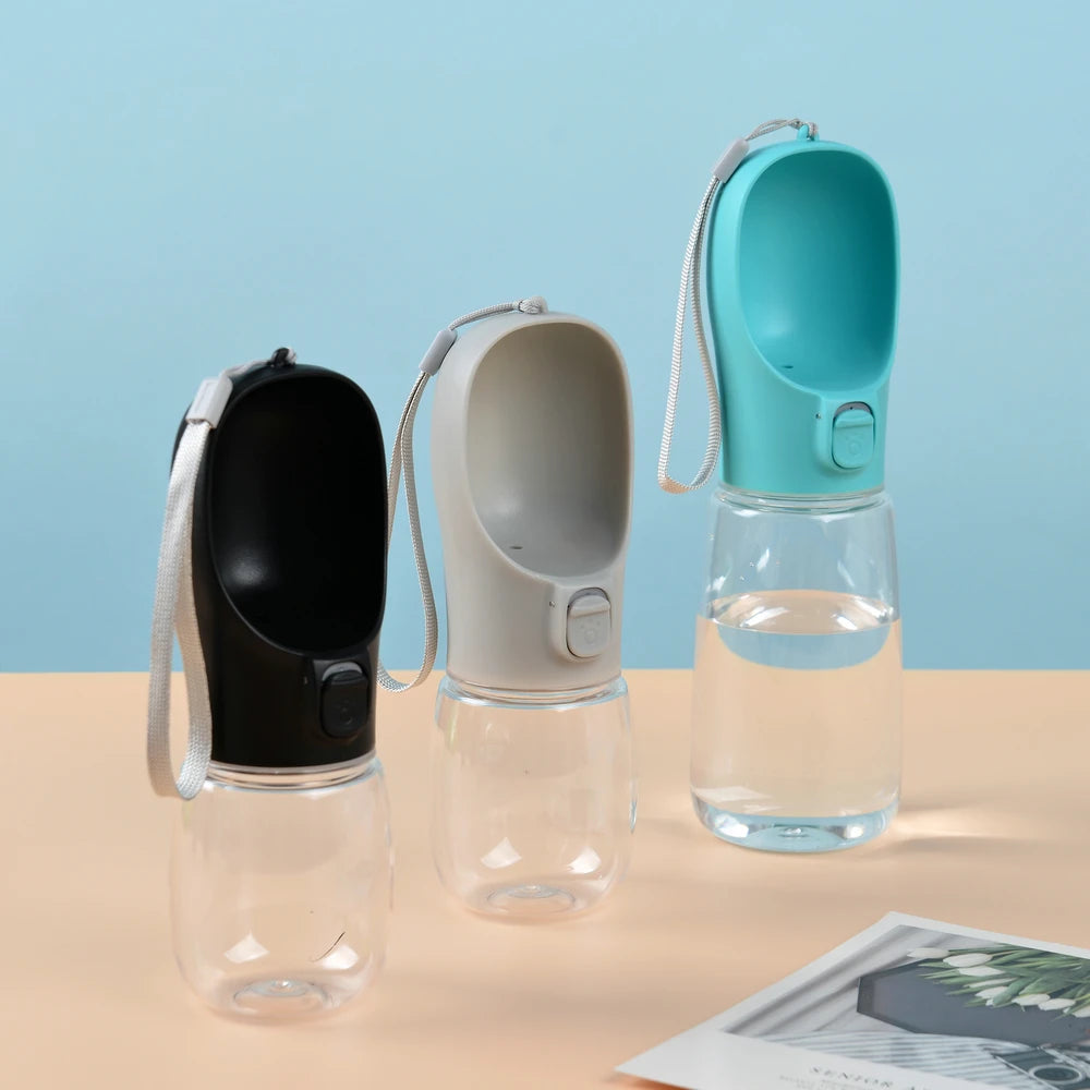 Bebedero Portátil Anti-derrame + Botón de Agua – AmorPeludo®